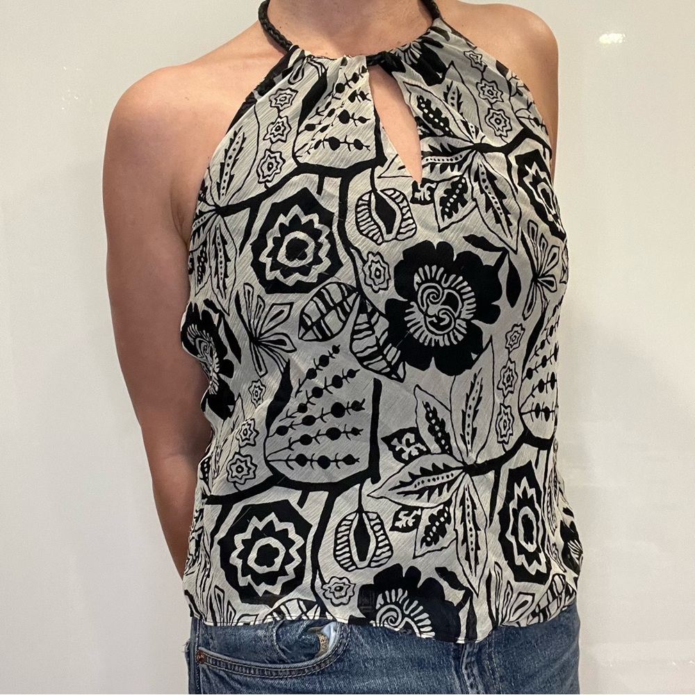 Lauren Ralph Lauren Vintage Silk Halter Top